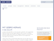 Tablet Screenshot of gebro-herwig.de